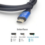 Stock & OEM 1.5m High Speed Retro HDMI Cable Gold Connector HD Cable 3D 4K 19pin Adaptateur Kramer 20 Meter Premium HDMI Cable